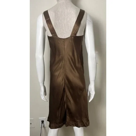 RAQUEL ALLEGRA SILK SLIP DRESS 6 - Picture 5 of 7